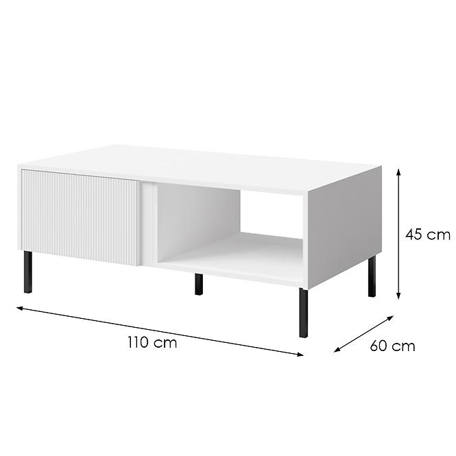 Konferenčný stolík Mia 8 biely,2
