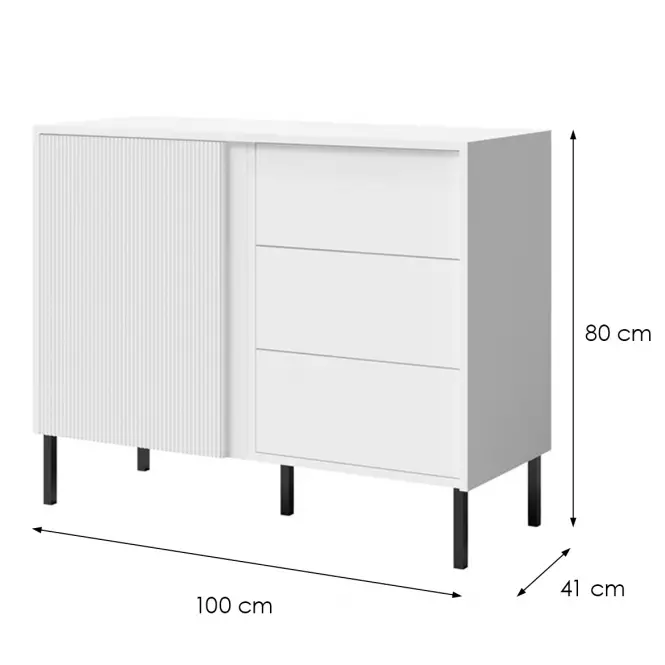 Komoda Mia 5 biely