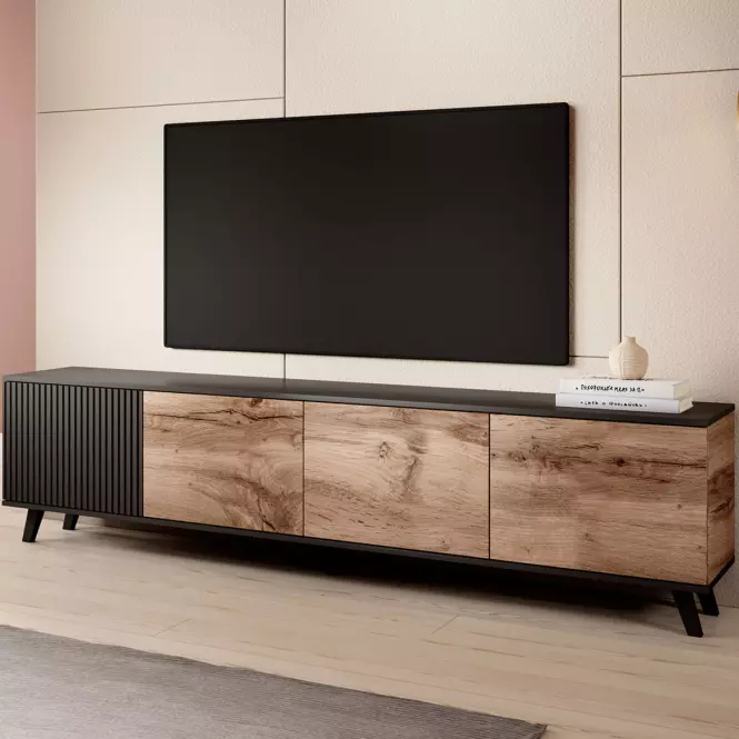TV stolík Random RTV-3 wotan/čierna
