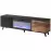 TV stolík Random RTV-180K s elektrickým krbom wotan/čierna