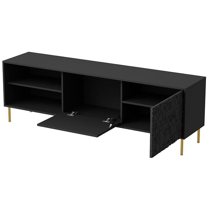 TV stolík Bullet RTV-1 čierna/zlatá
