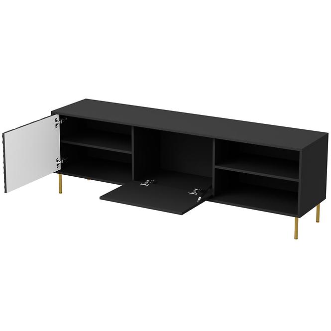 TV stolík Bullet RTV-1 čierna/zlatá