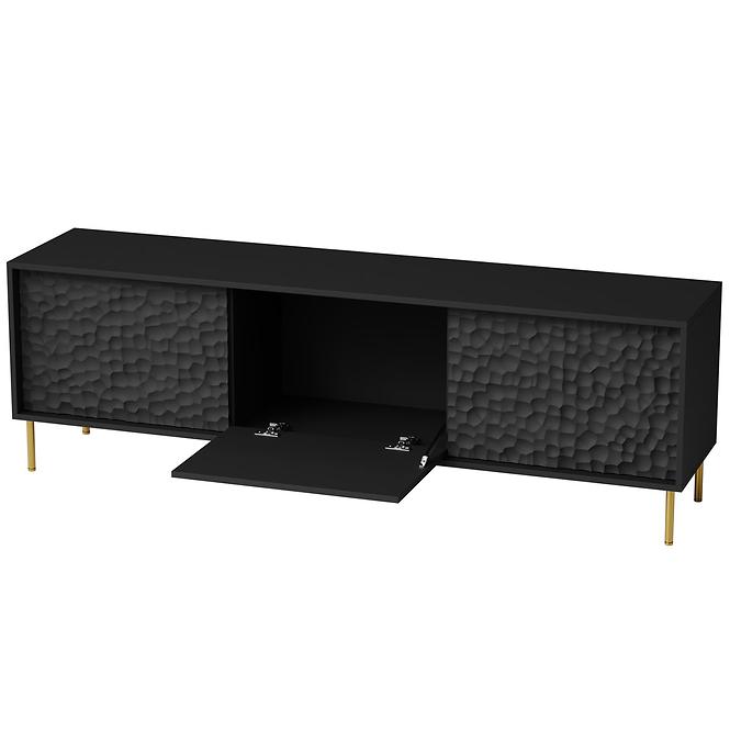 TV stolík Bullet RTV-1 čierna/zlatá
