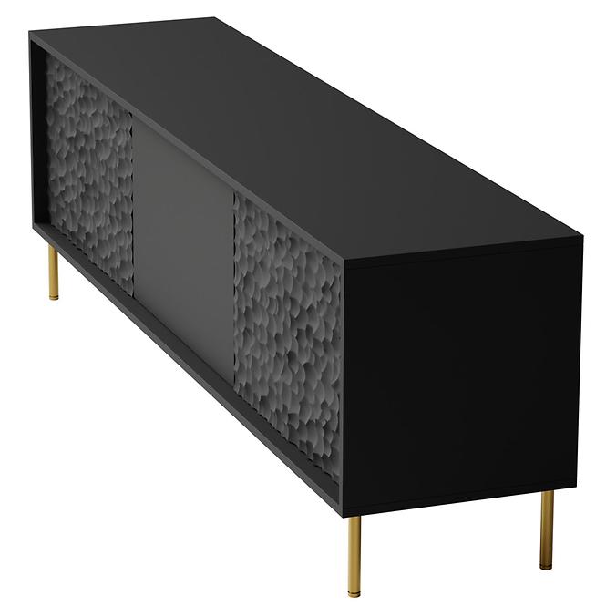 TV stolík Bullet RTV-1 čierna/zlatá,7
