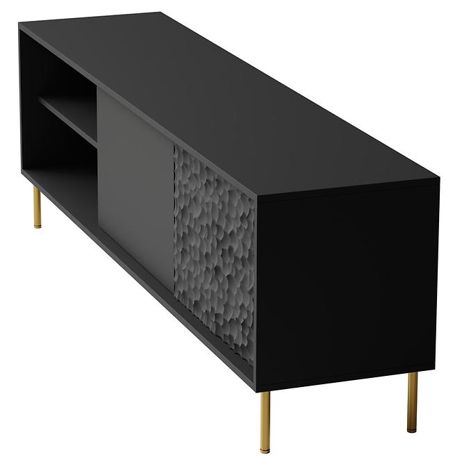 TV stolík Bullet RTV-1 čierna/zlatá