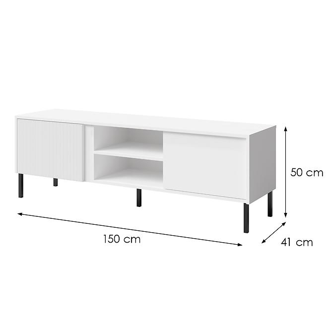 TV stolík Mia 6 biely,2