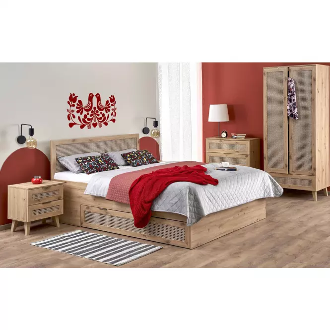 Nočný stolík Borneo SN-1 dub artisan/prirodzené