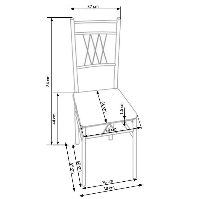 Sada stôl Faust + 4 stoličky mdf/oceľ – sonoma