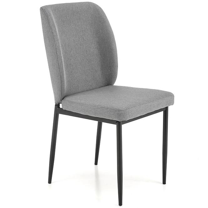 Sada stôl Jasper + 4 stoličky sklo/kov – čierna/sivá