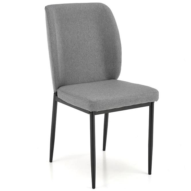 Sada stôl Jasper + 4 stoličky sklo/kov – čierna/sivá