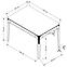 Stôl Gomez 80x120 polipropylen – zadymený,8