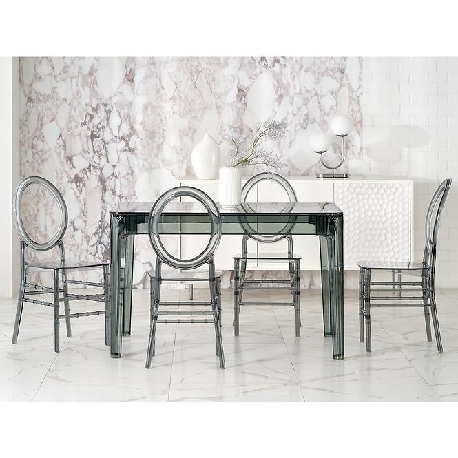 Stôl Gomez 80x120 polipropylen – zadymený