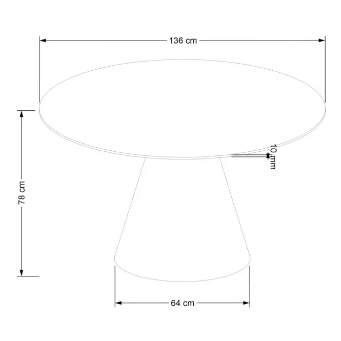 Stôl Henderson 136 mdf – orech,2