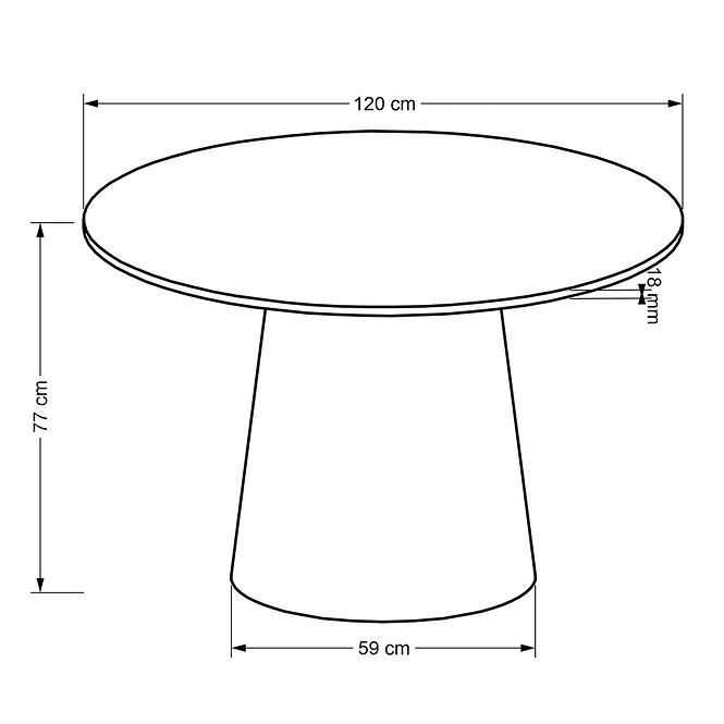 Stôl Ginter 120 mdf – čierna,6