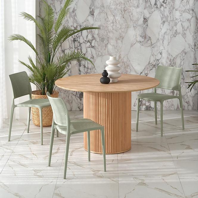 Stôl Lopez 120 mdf/drevo – prirodzené