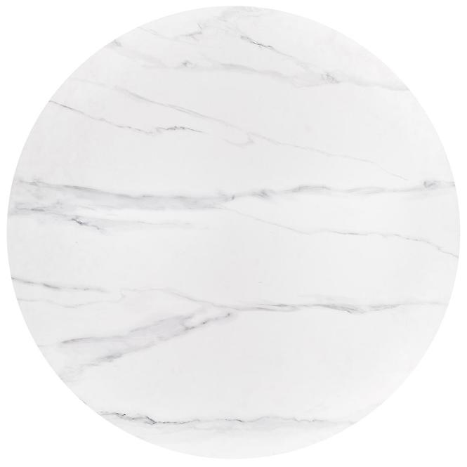 Stôl Bruno 120 ceramika/drevo – biela mramor/orech,6