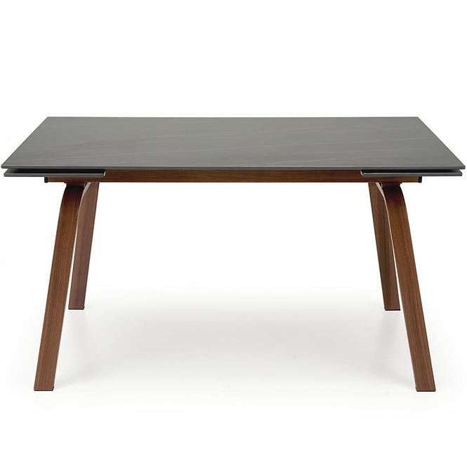 Stôl Lozano 82x140 spiek/oceľ – čierna mramor/orech