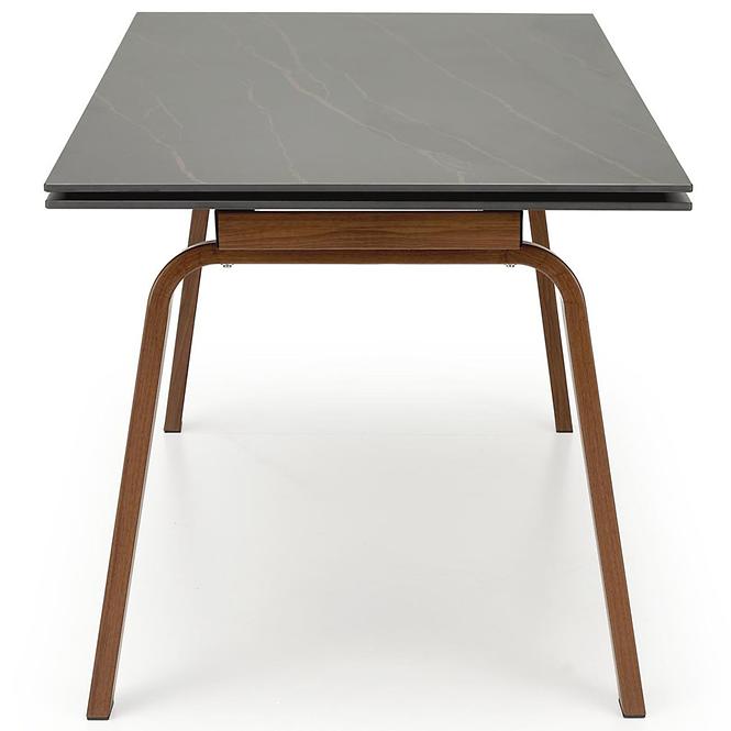 Stôl Lozano 82x140 spiek/oceľ – čierna mramor/orech