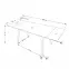Stôl Lozano 82x140 spiek/oceľ – čierna mramor/orech,9