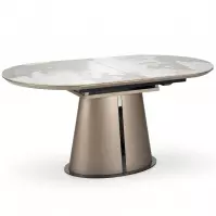 Stôl Robinson 90x160 ceramika/mdf – beżowy mramor/capuc