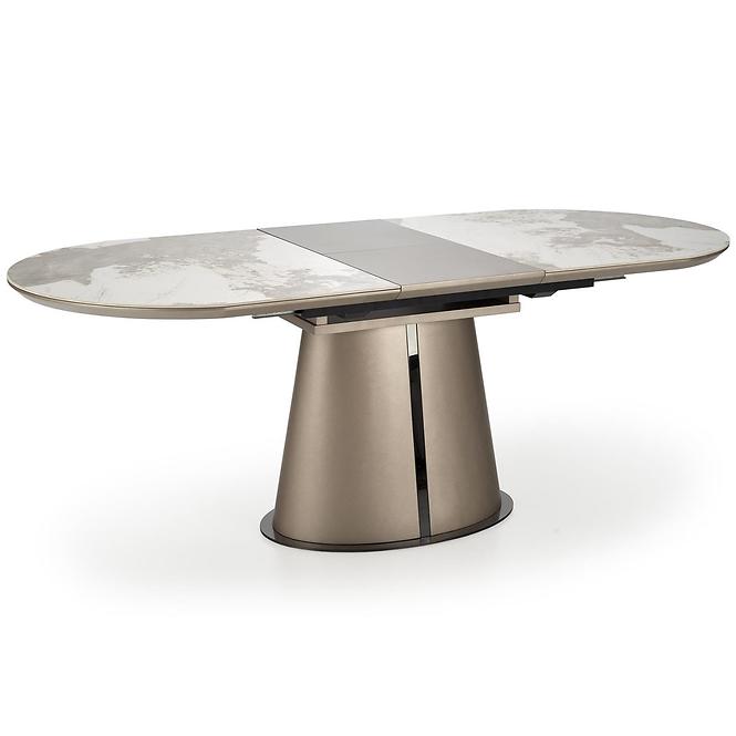 Stôl Robinson 90x160 ceramika/mdf – beżowy mramor/capuc,3