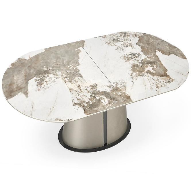 Stôl Robinson 90x160 ceramika/mdf – beżowy mramor/capuc,7