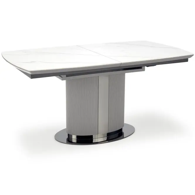 Stôl Dancan 90x160 keramika/MDF – mramor/popol