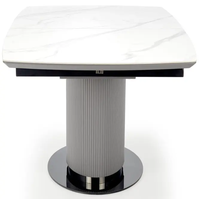 Stôl Dancan 90x160 keramika/MDF – mramor/popol,3