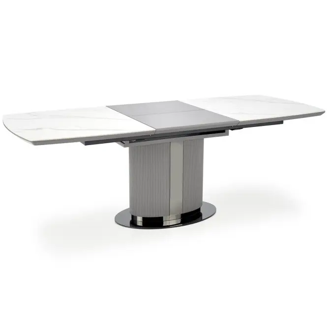 Stôl Dancan 90x160 keramika/MDF – mramor/popol,8