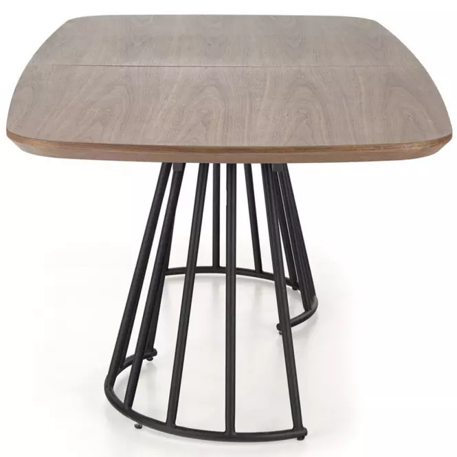 Stôl Everton mdf/oceľ – orech/čierna,4
