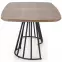 Stôl Everton mdf/oceľ – orech/čierna,4