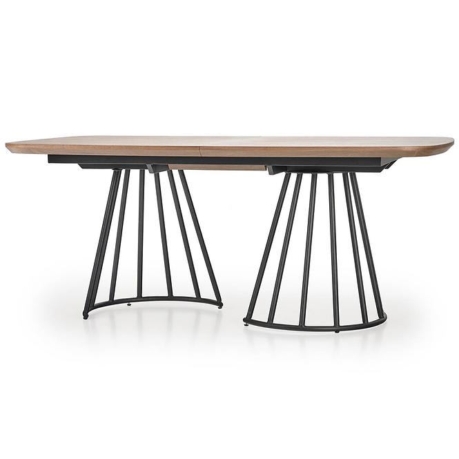 Stôl Everton mdf/oceľ – orech/čierna,5