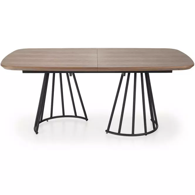 Stôl Everton mdf/oceľ – orech/čierna,6