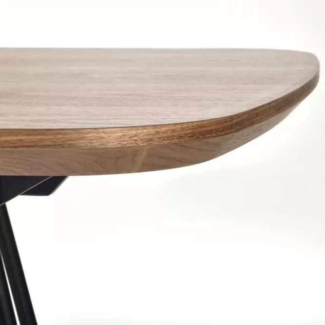 Stôl Everton mdf/oceľ – orech/čierna,7