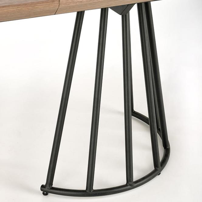 Stôl Everton mdf/oceľ – orech/čierna,8