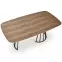 Stôl Everton mdf/oceľ – orech/čierna,9