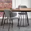Stôl Everton mdf/oceľ – orech/čierna,10