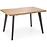 Stôl Dickson 2 88x150 mdf/oceľ – prirodzené/čierna