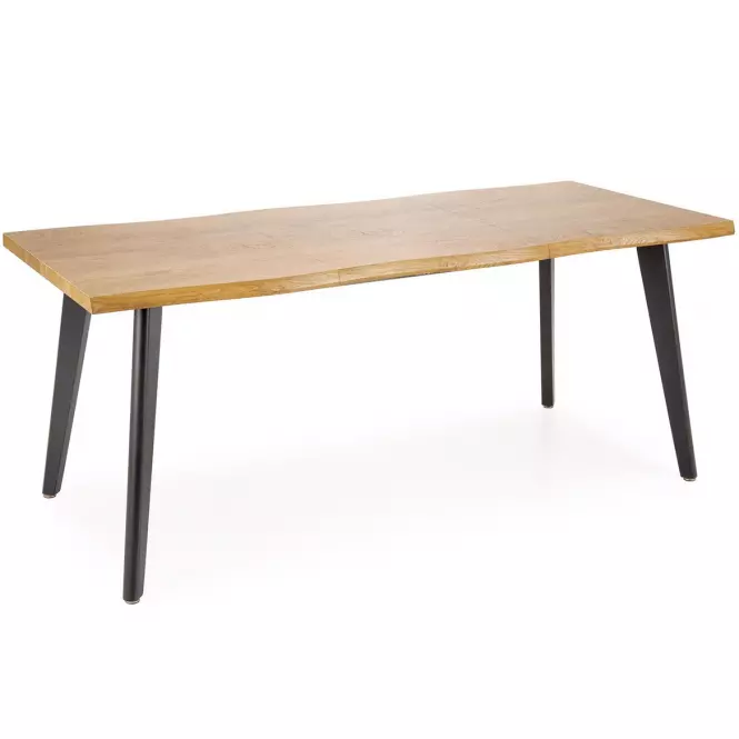 Stôl Dickson 2 88x150 mdf/oceľ – prirodzené/čierna