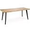 Stôl Dickson 2 88x150 mdf/oceľ – prirodzené/čierna,3