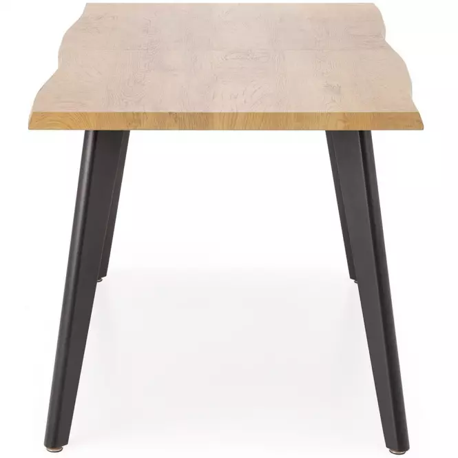 Stôl Dickson 2 88x150 mdf/oceľ – prirodzené/čierna,5