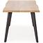 Stôl Dickson 2 88x150 mdf/oceľ – prirodzené/čierna,5