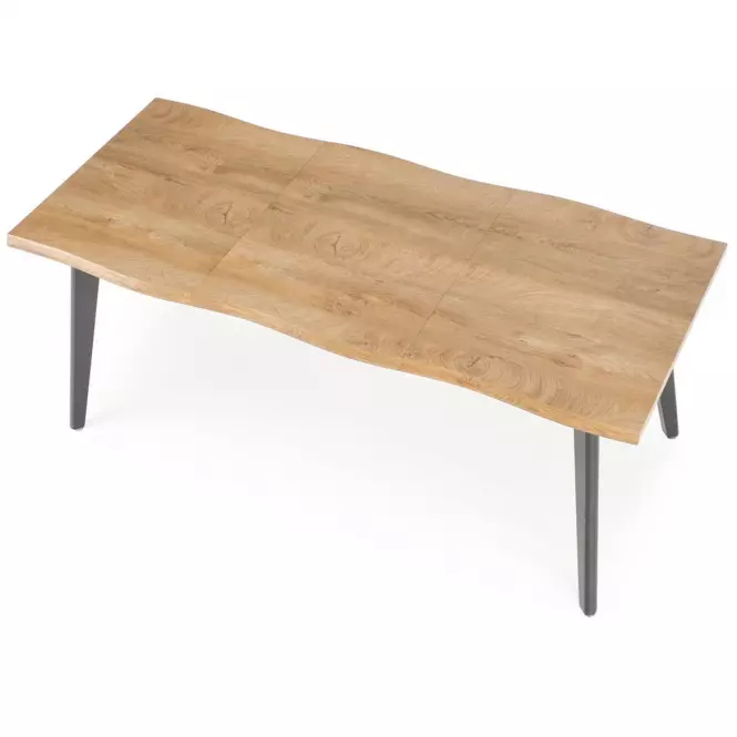 Stôl Dickson 2 88x150 mdf/oceľ – prirodzené/čierna