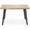 Stôl Dickson 2 88x150 mdf/oceľ – prirodzené/čierna,7