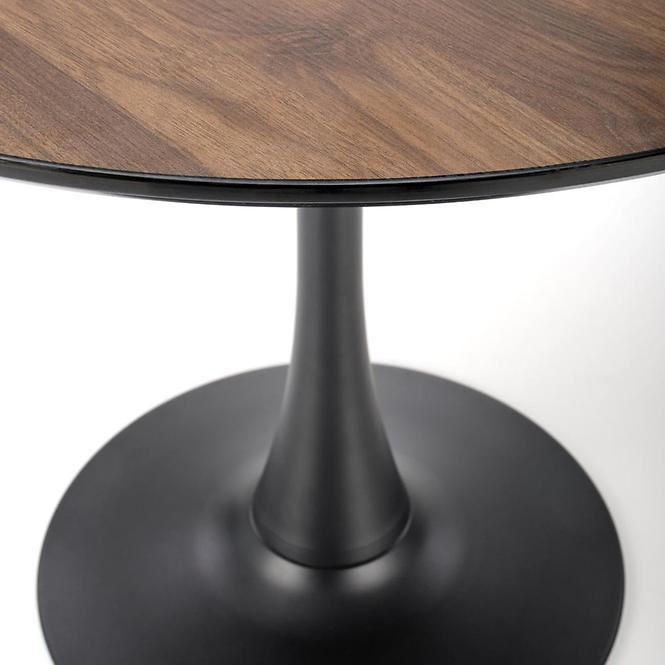 Stôl Olmo mdf/oceľ – orech/čierna,4