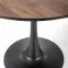 Stôl Olmo mdf/oceľ – orech/čierna,4