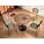 Stôl Olmo mdf/oceľ – orech/čierna,8