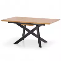 Stôl Capital 180x240 mdf/oceľ – dub zlatá/čierna
