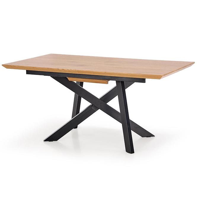 Stôl Capital 180x240 mdf/oceľ – dub zlatá/čierna