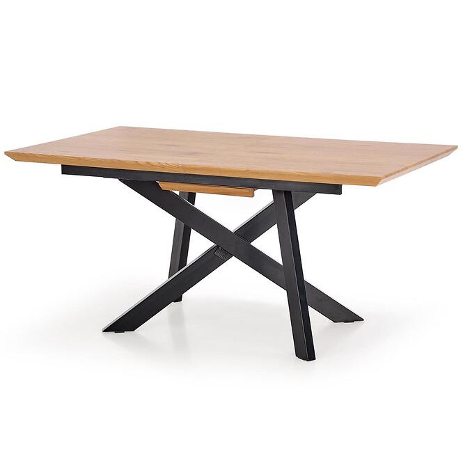 Stôl Capital 180x240 mdf/oceľ – dub zlatá/čierna